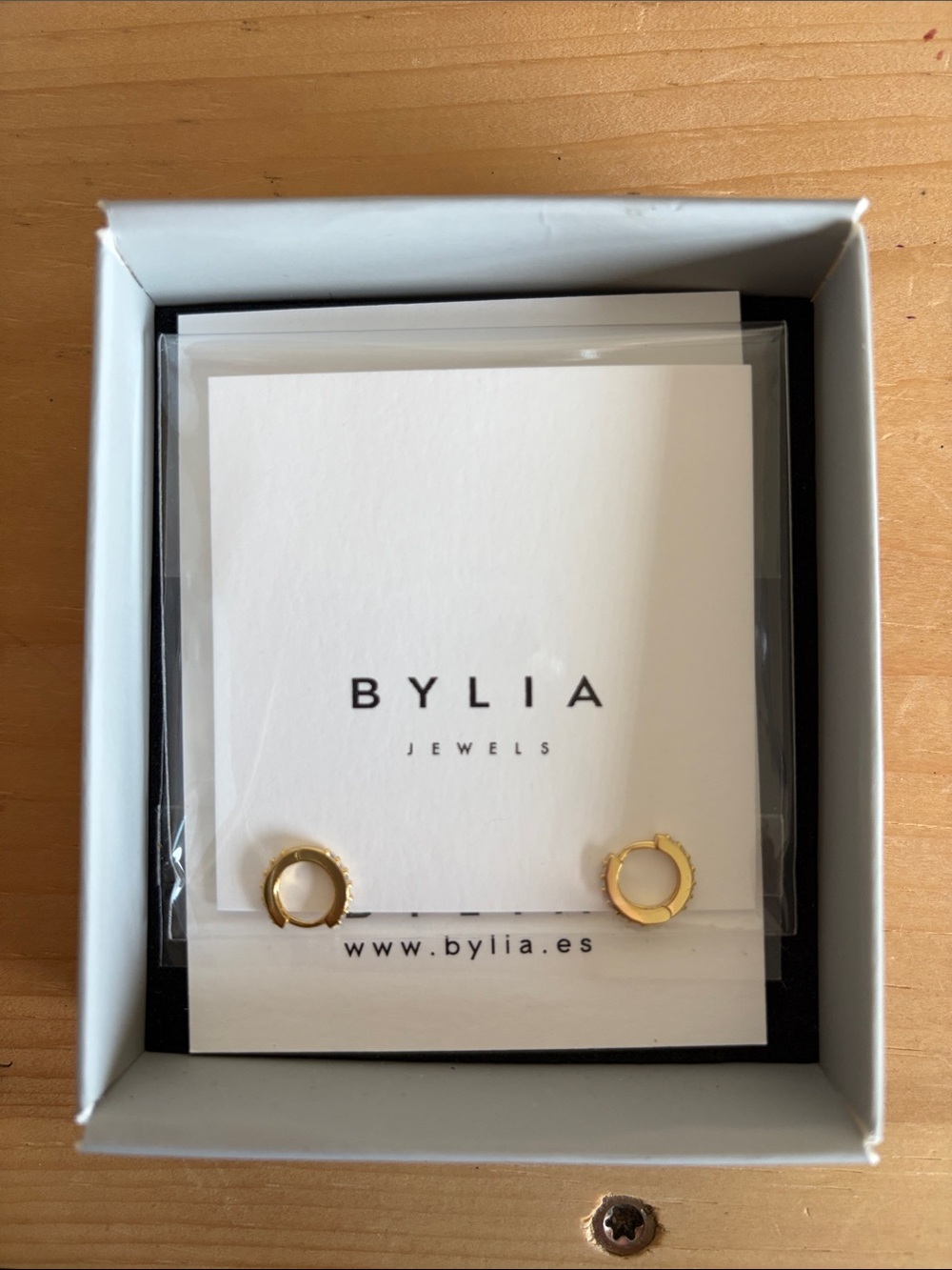 Bylia Gold Mini Hoop Stud Earrings